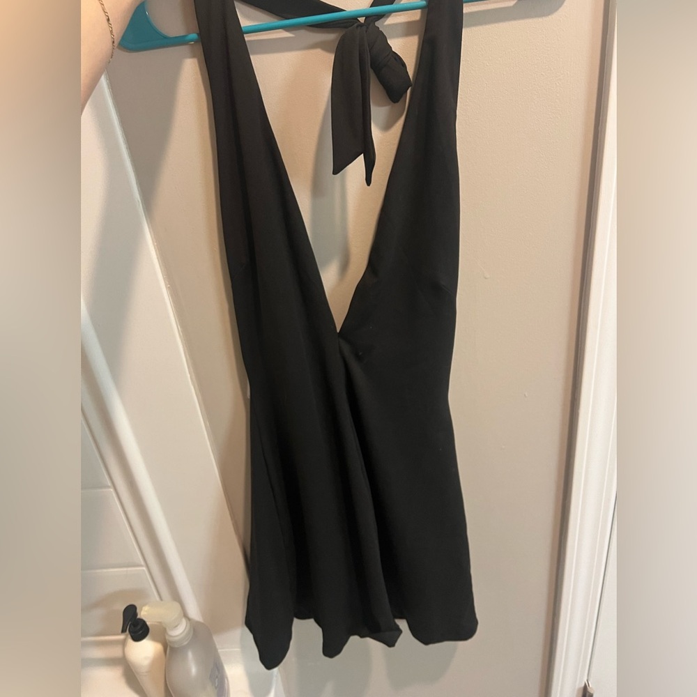 Princess Polly Black Halter-Style Women’s Dress